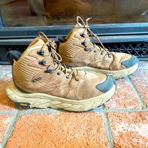 HOKA One One Anacapa Mid Gore-Tex Hiking Brown Boots Sneakers SZ 8.5